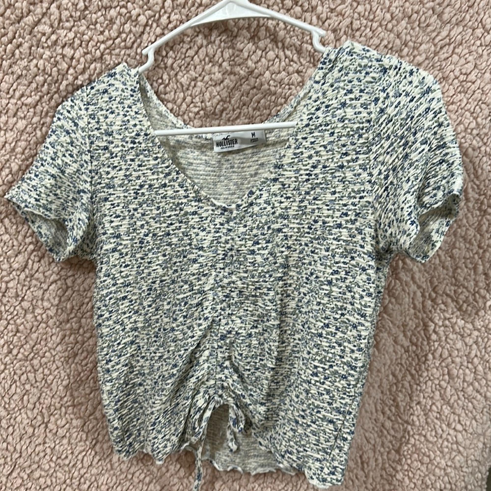 floral pull tie top